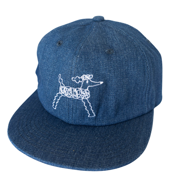 Denim Poodle Cap