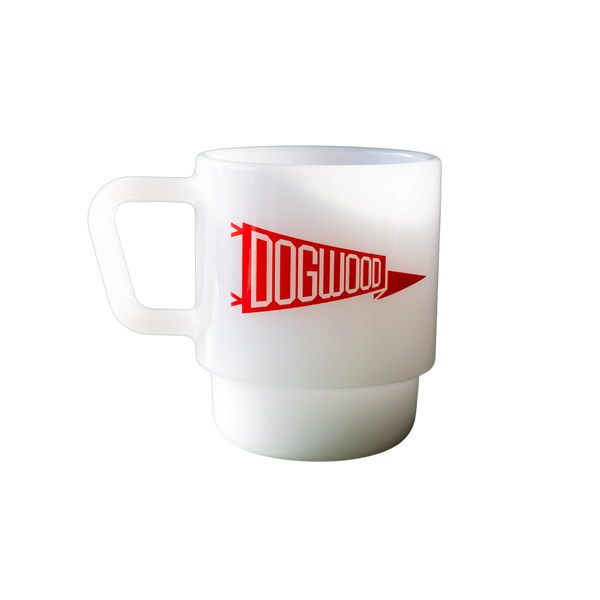 Dogwood Milk Glass Mug